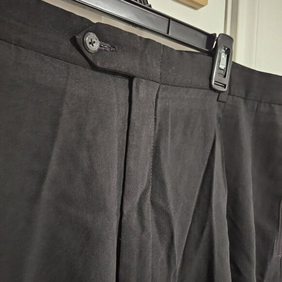 Vintage John Alexander Black‎ Pleated Dress Slacks - Picture 2 of 4